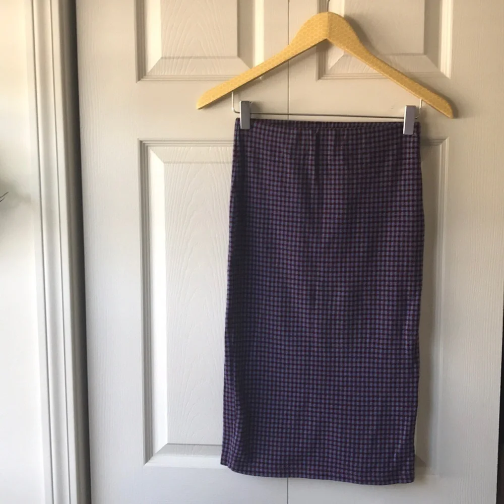 Topshop plaid wiggle skirt